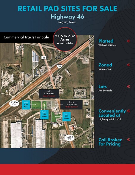 Primary Photo Of IH-10 & Hwy 46, Seguin Land For Sale