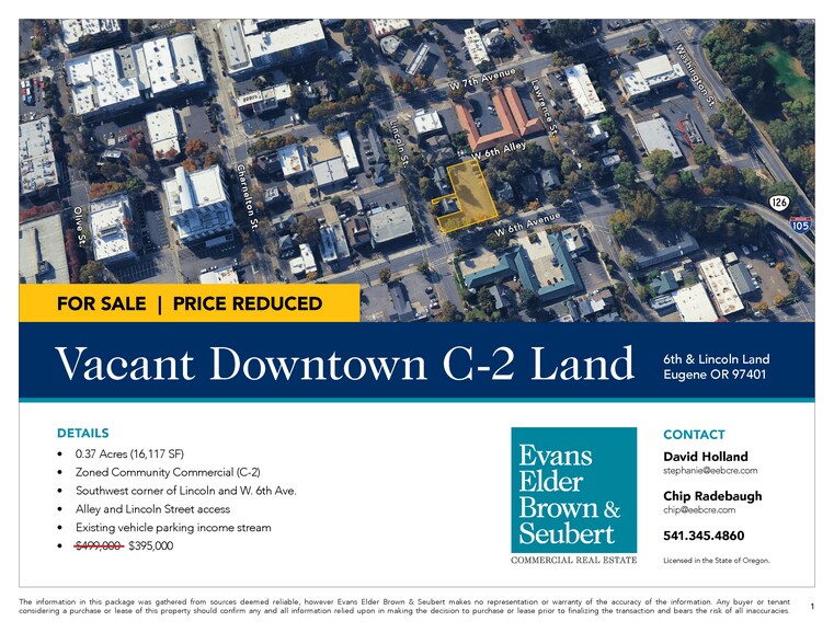 More Photos Of W 6th Avenue & Lincoln Street, Eugene Land For Sale
