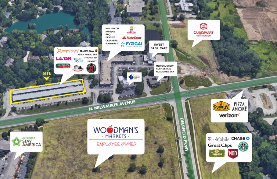 More Photos Of 2001-2055 Milwaukee Ave, Riverwoods Unknown For Lease