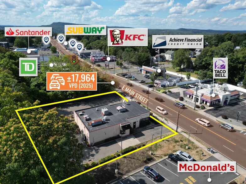 Primary Photo Of 755 E Main St, Meriden Fast Food For Sale