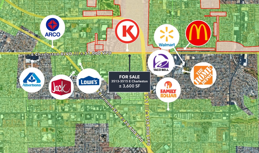 More Photos Of 3513-3515 E Charleston Blvd, Las Vegas Freestanding For Sale