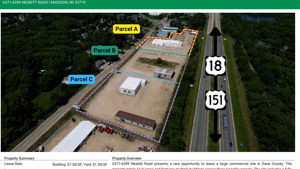 More Photos Of 6371-6399 Nesbitt Rd, Madison Land For Lease