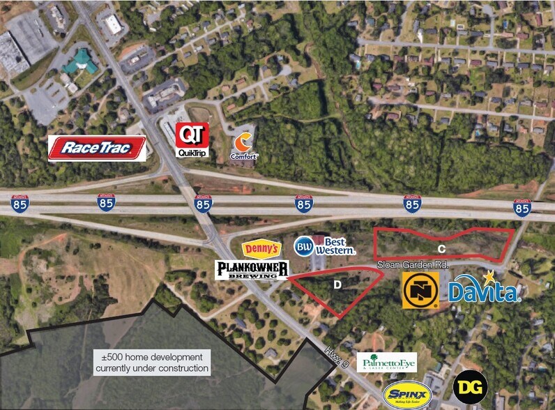 Primary Photo Of I-85 @ Highway 9, Boiling Springs Land For Sale