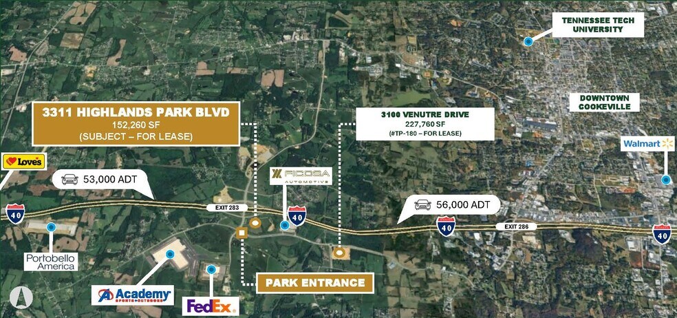 More Photos Of 3311 Highlands Park Blvd, Cookeville Industrial For Lease