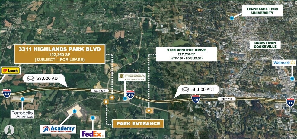 More Photos Of 3311 Highlands Park Blvd, Cookeville Industrial For Lease