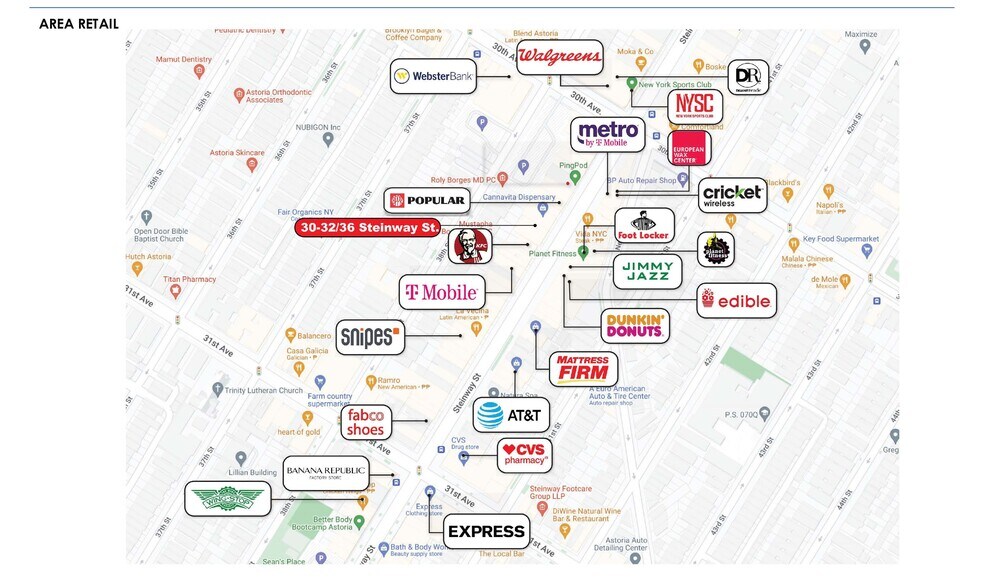 More Photos Of 30-34 Steinway St, Astoria General Retail For Lease