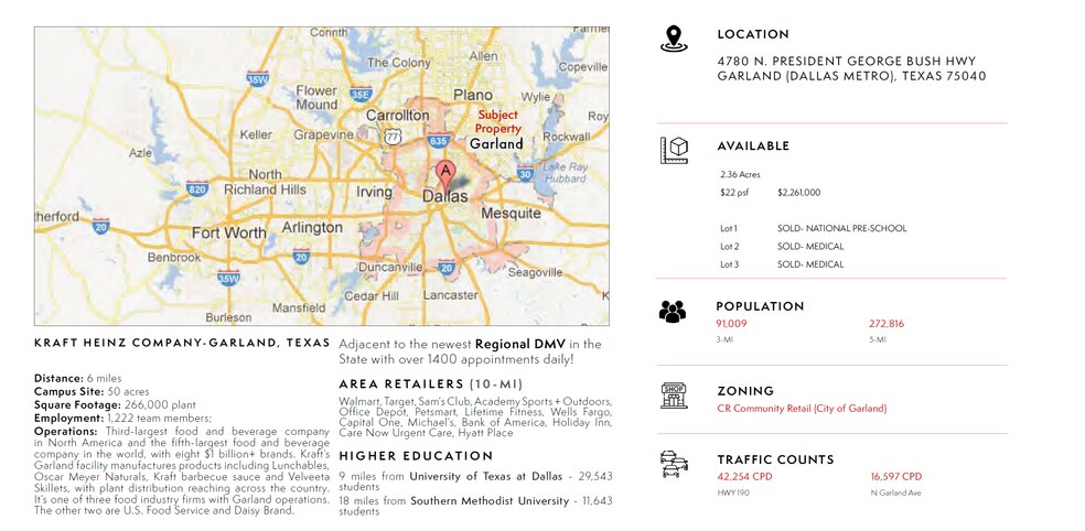 More Photos Of 4780 N George Bush Hwy, Garland Land For Sale