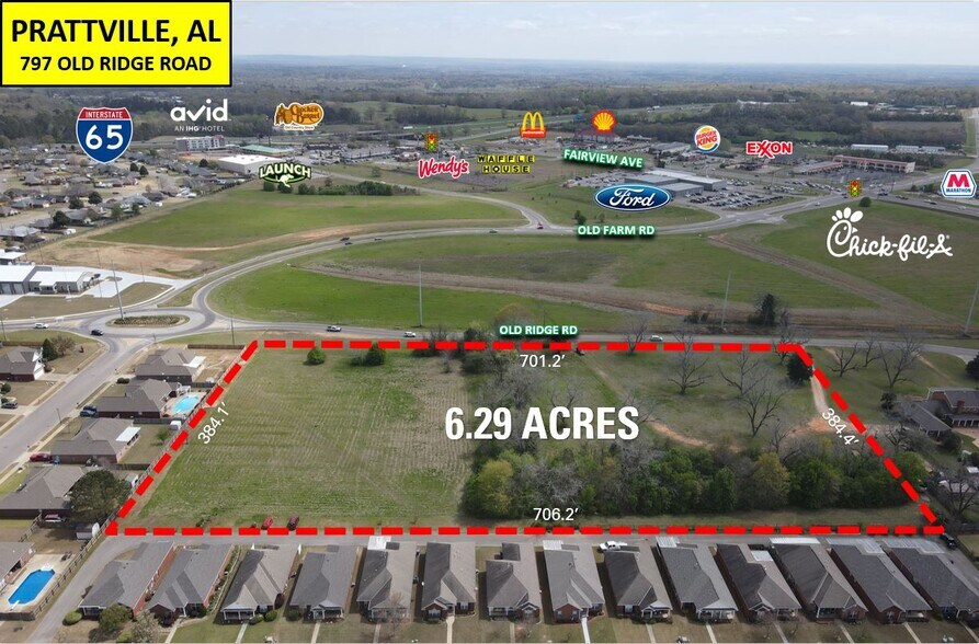More Photos Of 797 Old Ridge Rd N, Prattville Land For Sale