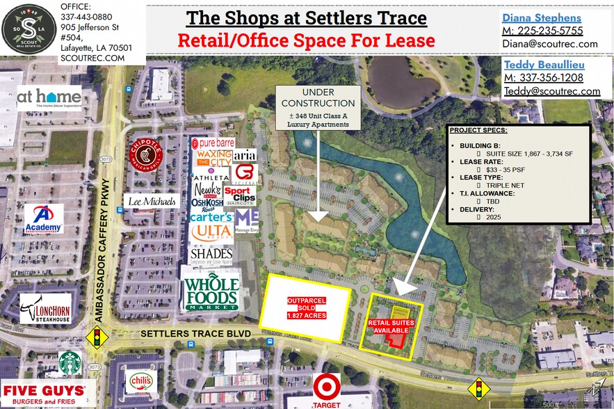 Primary Photo Of 530 Settlers Trace blvd, Lafayette Storefront For Lease