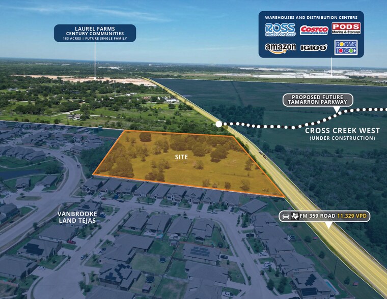 More Photos Of Farm to Market 359, Brookshire Land For Sale