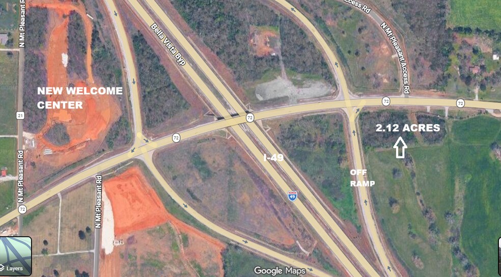 Primary Photo Of I-49 at Hwy 72, Gravette Land For Sale