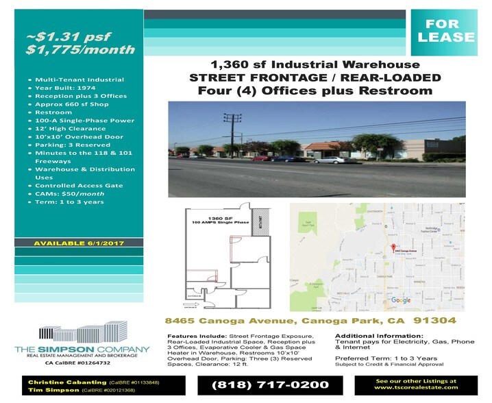 More Photos Of 8459-8477 Canoga Ave, Canoga Park Manufacturing For Lease