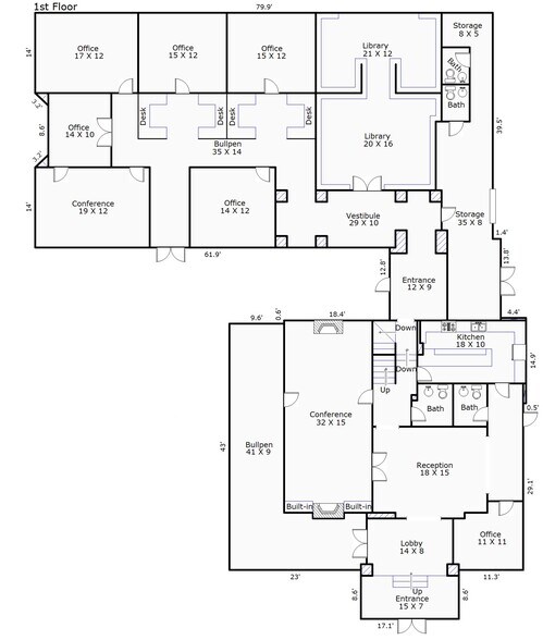 More Photos Of 2419 Market St, Wilmington Office For Sale