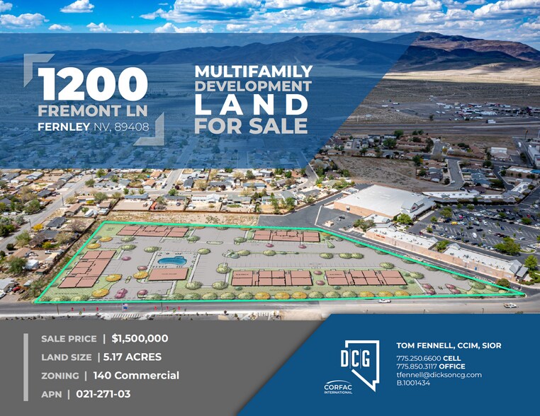 Primary Photo Of 1200 Fremont St, Fernley Land For Sale