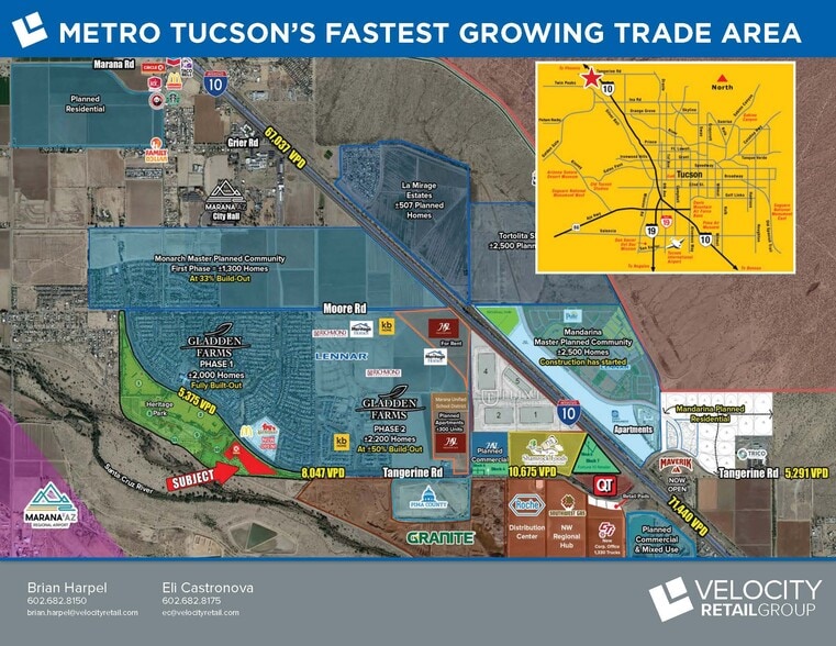 More Photos Of SEC Tangerine Farms Rd & Lon Adams Rd, Marana Land For Sale