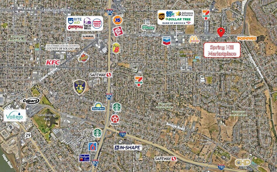 More Photos Of 2621-2661 Springs Rd, Vallejo Unknown For Lease