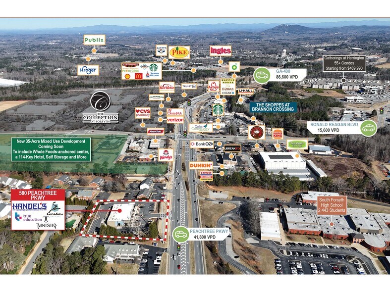 More Photos Of 580 Peachtree Pky, Cumming Storefront For Sale