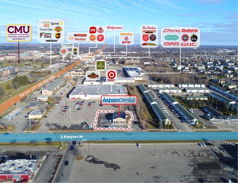 More Photos Of 4101 E Blue Grass Rd, Mt Pleasant Freestanding For Sale