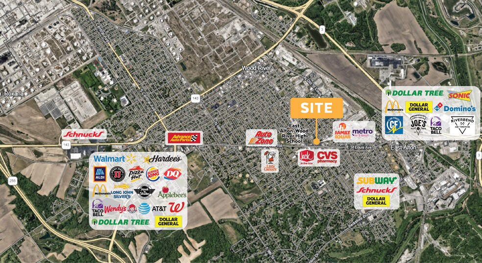 More Photos Of 12-18 W Edwardsville Rd, Wood River Storefront For Lease