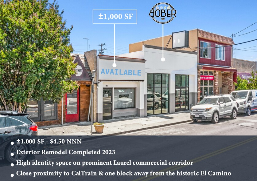 More Photos Of 1185 Laurel St, San Carlos Storefront For Lease