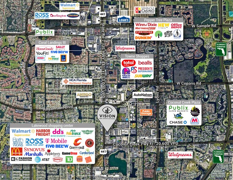 More Photos Of 1360 N State Road 7, Margate Freestanding For Lease