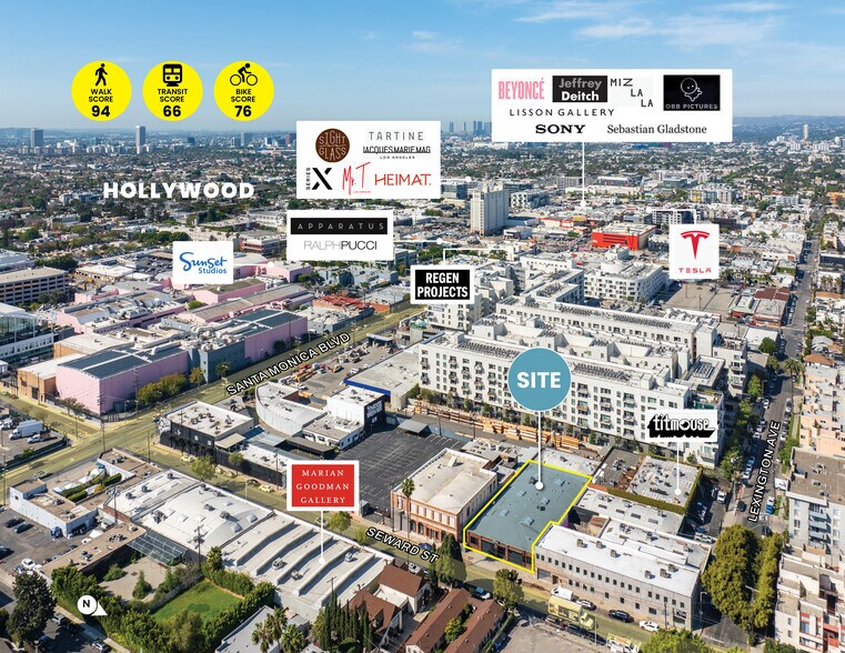 More Photos Of 1145 Seward St, Los Angeles Showroom For Lease