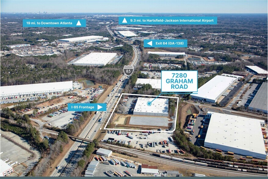 More Photos Of 7280 Graham Rd, Fairburn Distribution For Lease