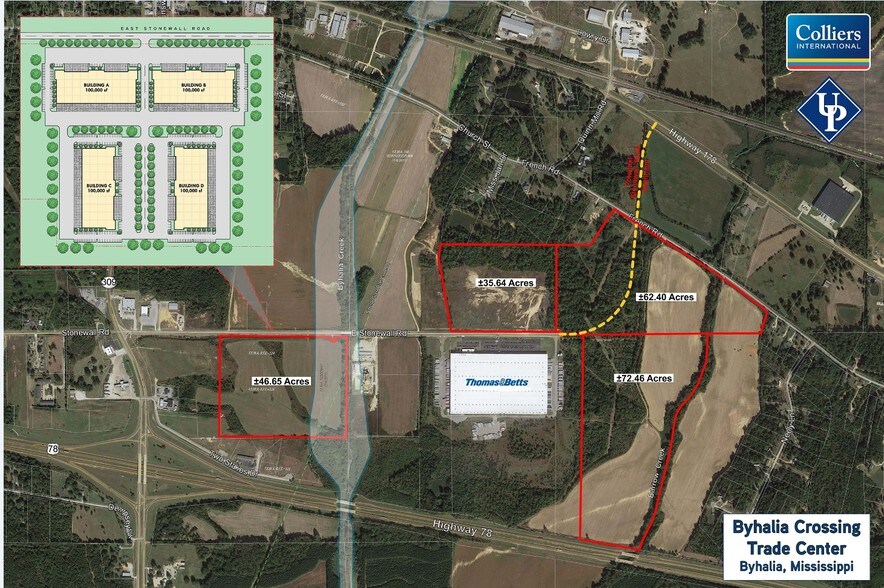 More Photos Of Stonewall & Hwy 78, Byhalia Manufacturing For Lease