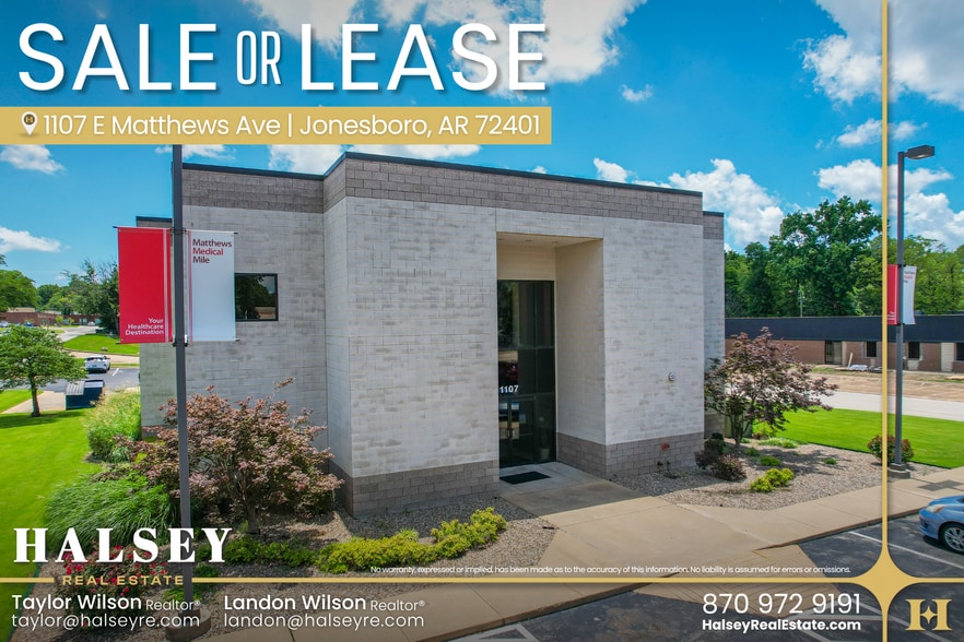 Primary Photo Of 1107 E Matthews Ave, Jonesboro Medical For Sale