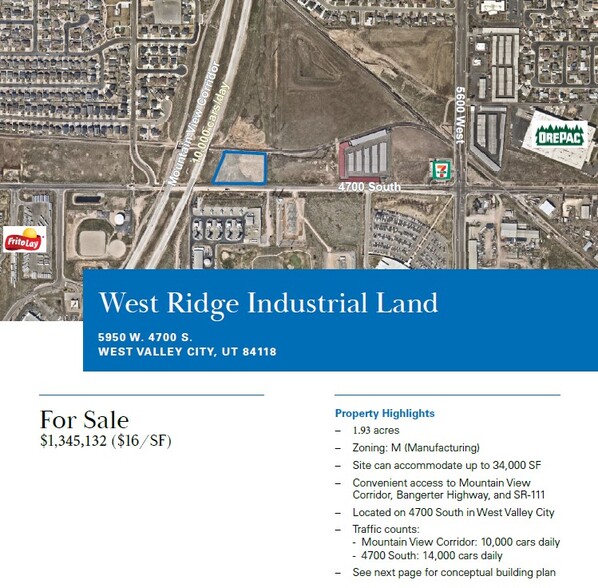 Primary Photo Of 5950 4700, West Valley City Land For Sale