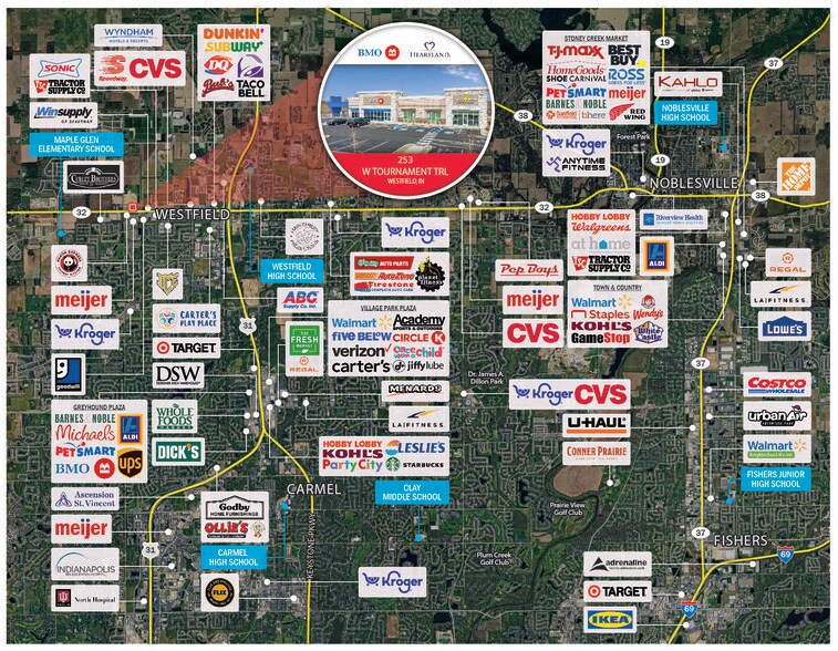 More Photos Of 253 W Tournament Trl, Westfield Storefront For Sale