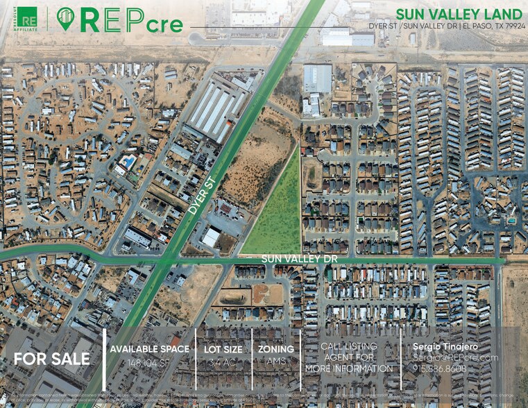 Primary Photo Of Sun Valley Dr 6001, El Paso Land For Sale