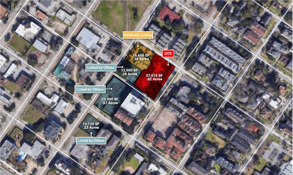 Primary Photo Of 4802 Caroline St, Houston Land For Sale