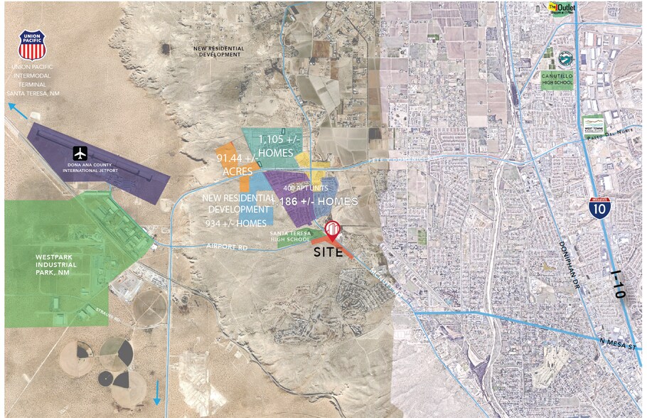 McNutt Road and Airport Road, Santa Teresa, NM 88008 Land For Sale