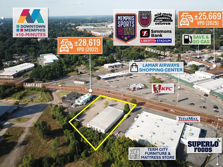 More Photos Of 2245 Lamar Ave, Memphis Freestanding For Sale