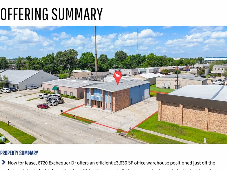 More Photos Of 6720 Exchequer Dr, Baton Rouge Warehouse For Lease