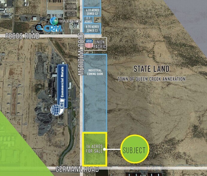 More Photos Of Meridian & Germann Road, Queen Creek Land For Sale