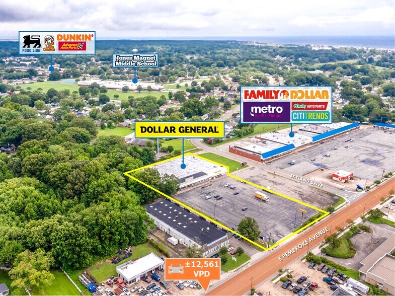 Primary Photo Of 1933 E Pembroke Ave, Hampton Storefront For Sale