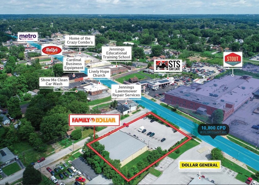 More Photos Of 6440 W Florissant Ave, Saint Louis Freestanding For Lease
