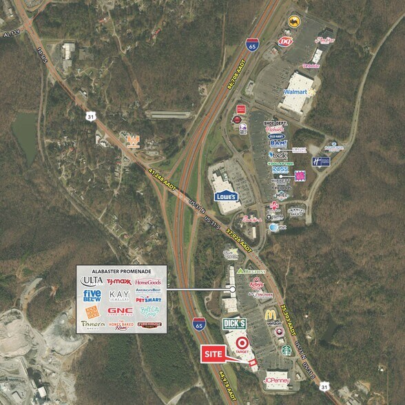 More Photos Of 250-320 S Colonial Dr, Alabaster General Retail For Lease