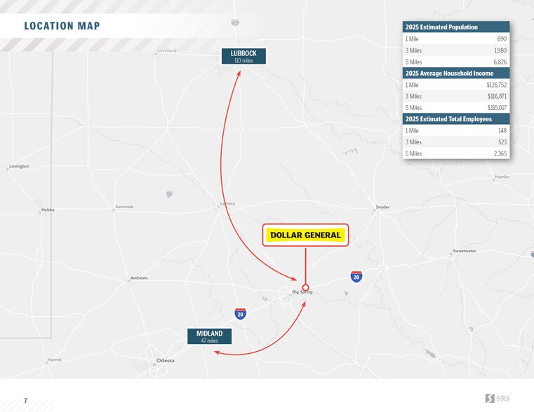 More Photos Of 6919 N Service Rd, Big Spring Freestanding For Sale