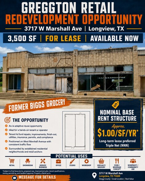 Primary Photo Of 3717 W Marshall Ave, Longview General Retail For Lease