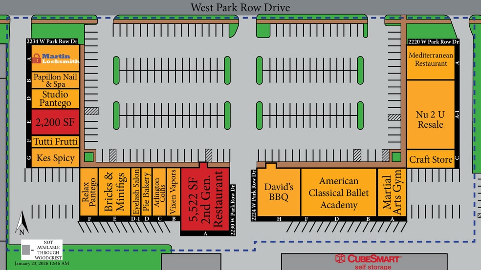 More Photos Of 2220-2224 W Park Row Dr, Arlington Unknown For Lease