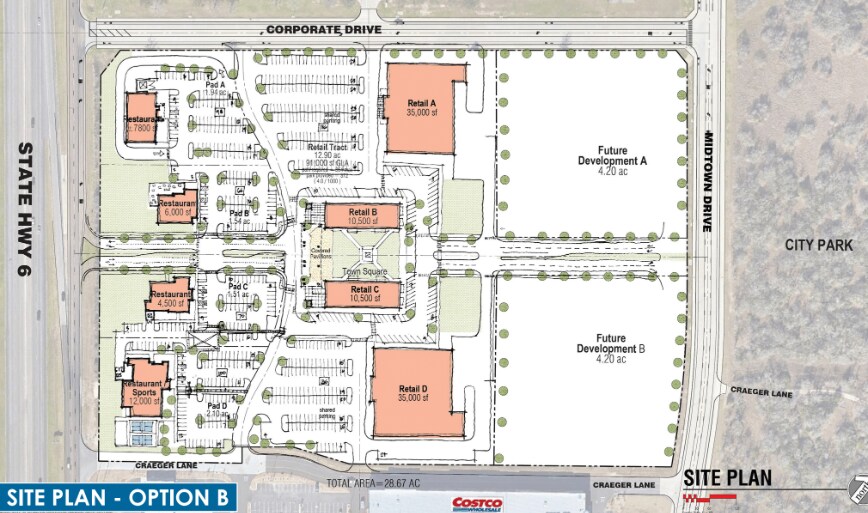 More Photos Of NEC SH-6 & Corporate Pkwy, College Station Land For Lease