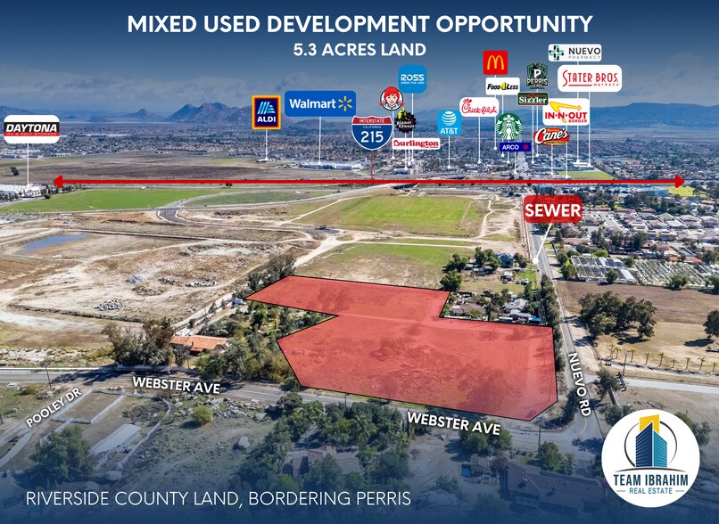 More Photos Of NE Corner of Nuevo Rd. and Webster Ave., Perris Land For Sale