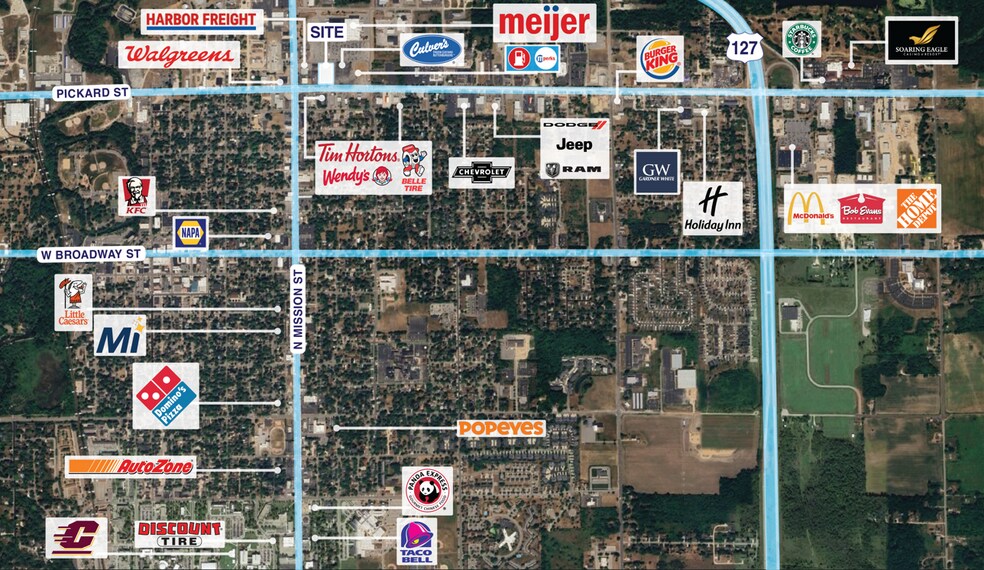 More Photos Of 911 E Pickard St, Mount Pleasant Storefront For Lease