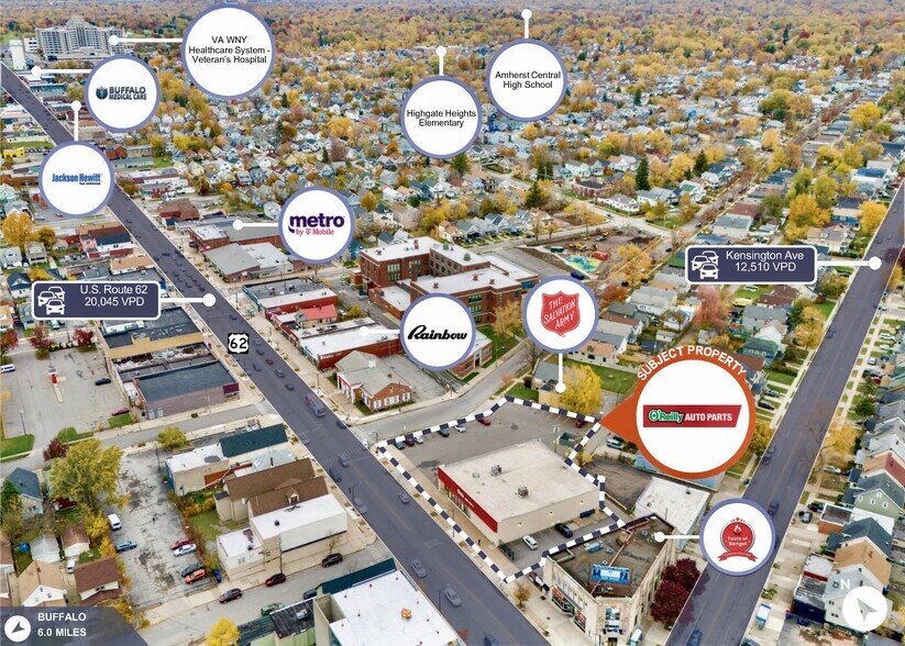 Primary Photo Of 3079 Bailey Ave, Buffalo Freestanding For Sale