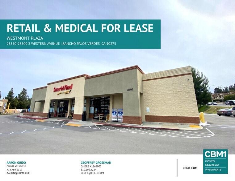 Primary Photo Of 28300-28500 S Western Ave, Rancho Palos Verdes Unknown For Lease