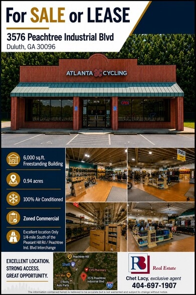 More Photos Of 3576 Peachtree Industrial Blvd, Duluth Freestanding For Sale