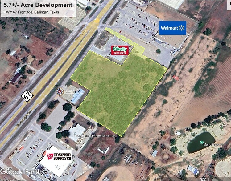 Primary Photo Of 2000 U.S. 67, Ballinger Land For Sale